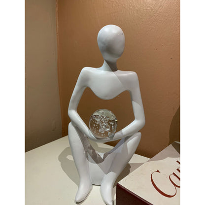 Unbreakable big size home decoration statue yoga character
