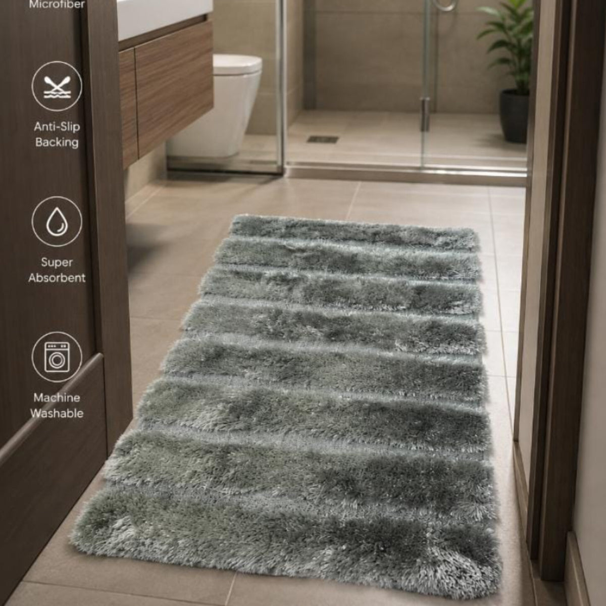 Ultrasoft Microfiber Bathroom Mat