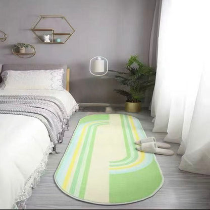 Soft Plush Oval Bedside Runner Rug