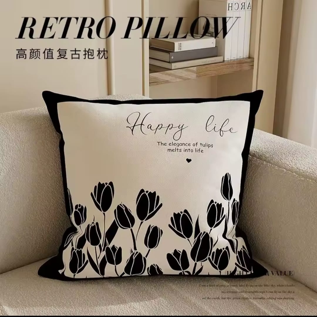 Luxury abstract art cushion