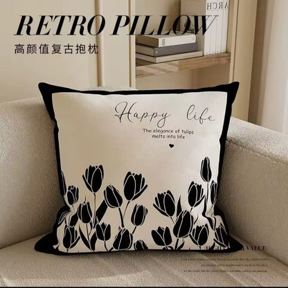 Luxury abstract art cushion