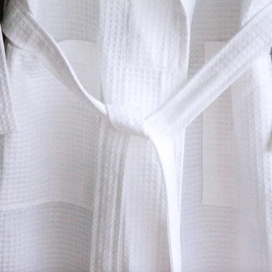 Cotton waffle bathrobes