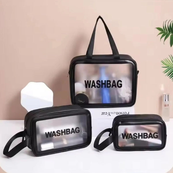 3Pc wash bag pouches set