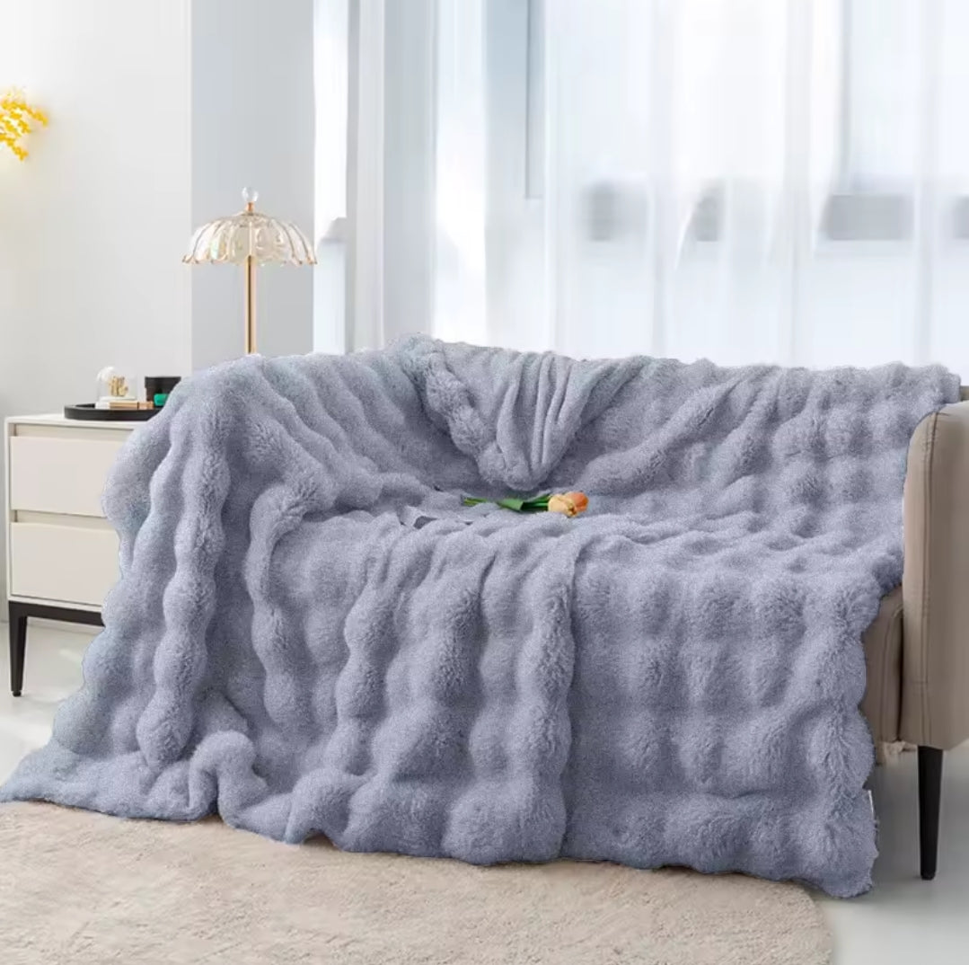 Soft Bubble Winter Fleece blanket Gha
