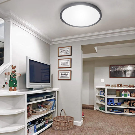 Ceiling Light LED Round Slim 60W Black Trim,Tunable Color CL A500 BK TC