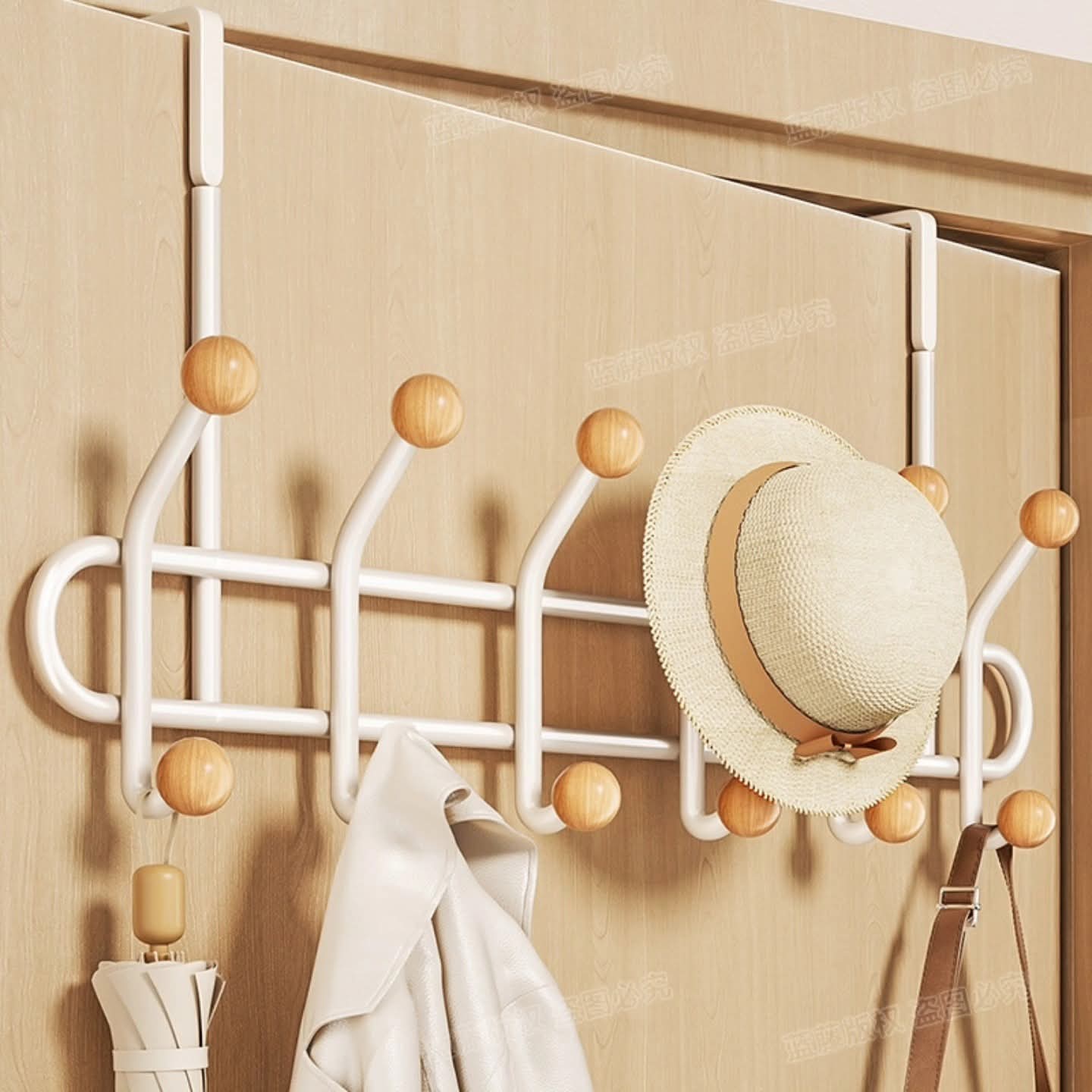 Heavy duty over the door rack