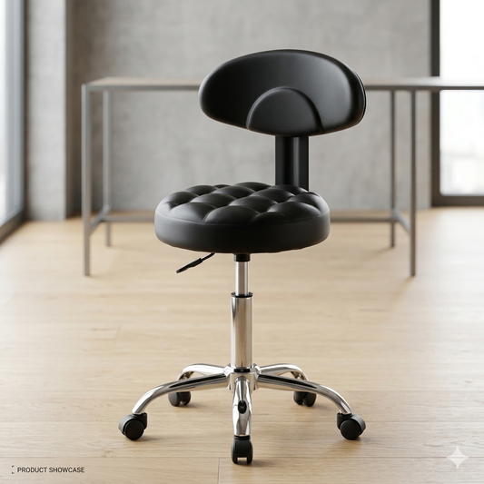 Adjustable Black Counter Stool 