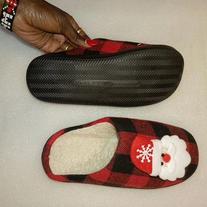 Christmas themed warm indoors shoes