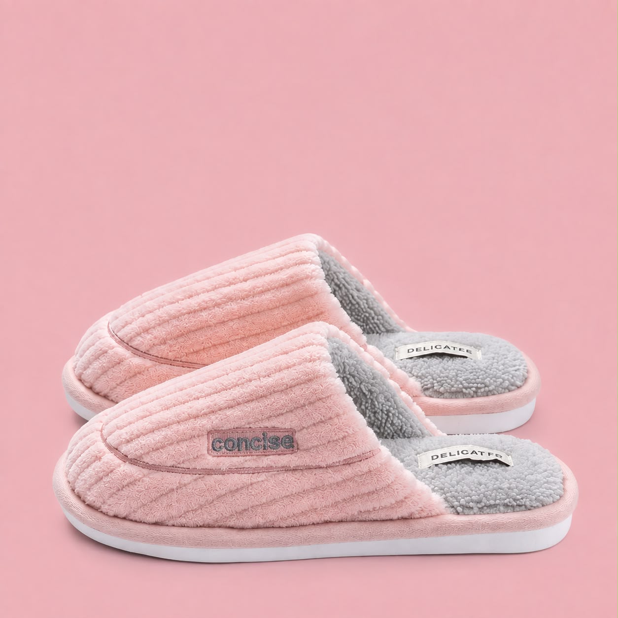 Unisex Winter Home Non Slip Thick Bottom Plush Indoor Shoes
