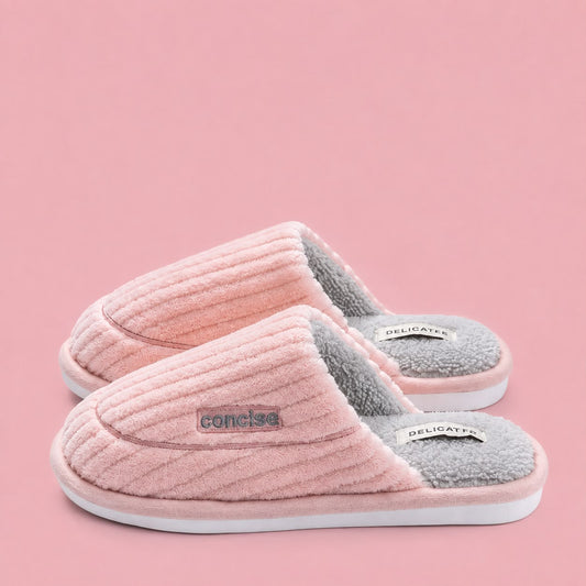 Unisex Winter Home Non Slip Thick Bottom Plush Indoor Shoes