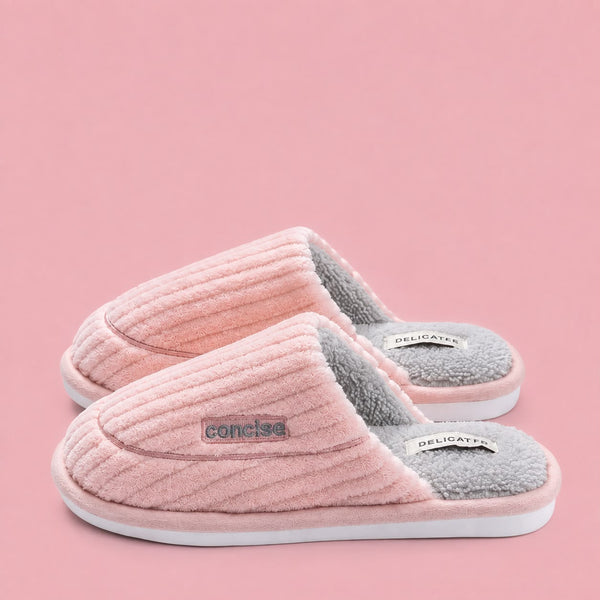 Unisex Winter Home Non Slip Thick Bottom Plush Indoor Shoes