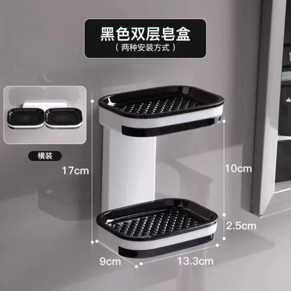 Acrylic soap dish 2 tier