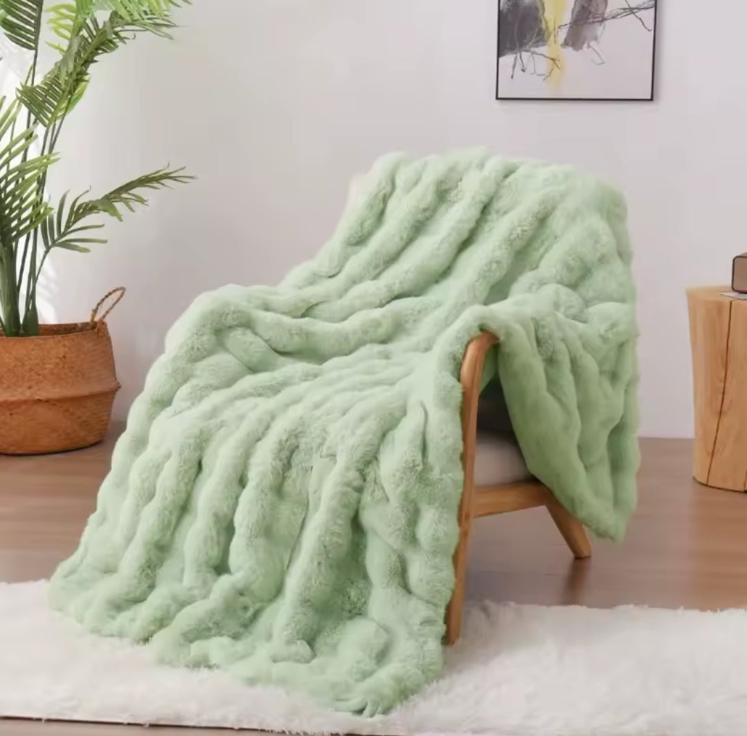 Soft Bubble Winter Fleece blanket Gha