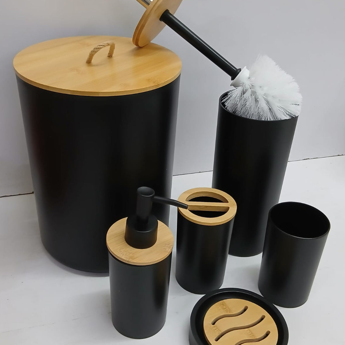 6Pcs Round Bathroom Accessories Set