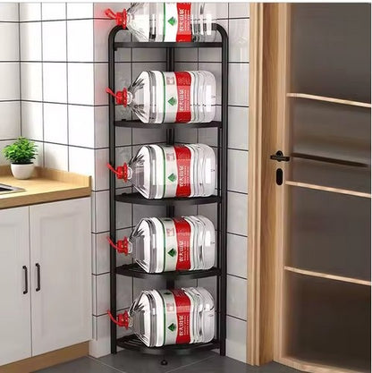 Foldable storage rack  floor standing bathroom caddy