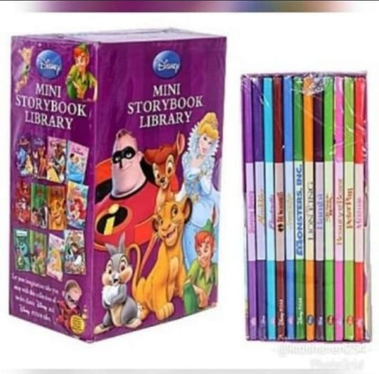 12pc Disney mini storybooks library