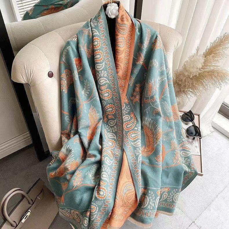 Floral print scarf for women
