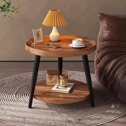 2 Layer Wooden Side Table Coffee Stool Gha