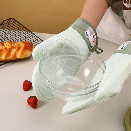 Silicone oven gloves