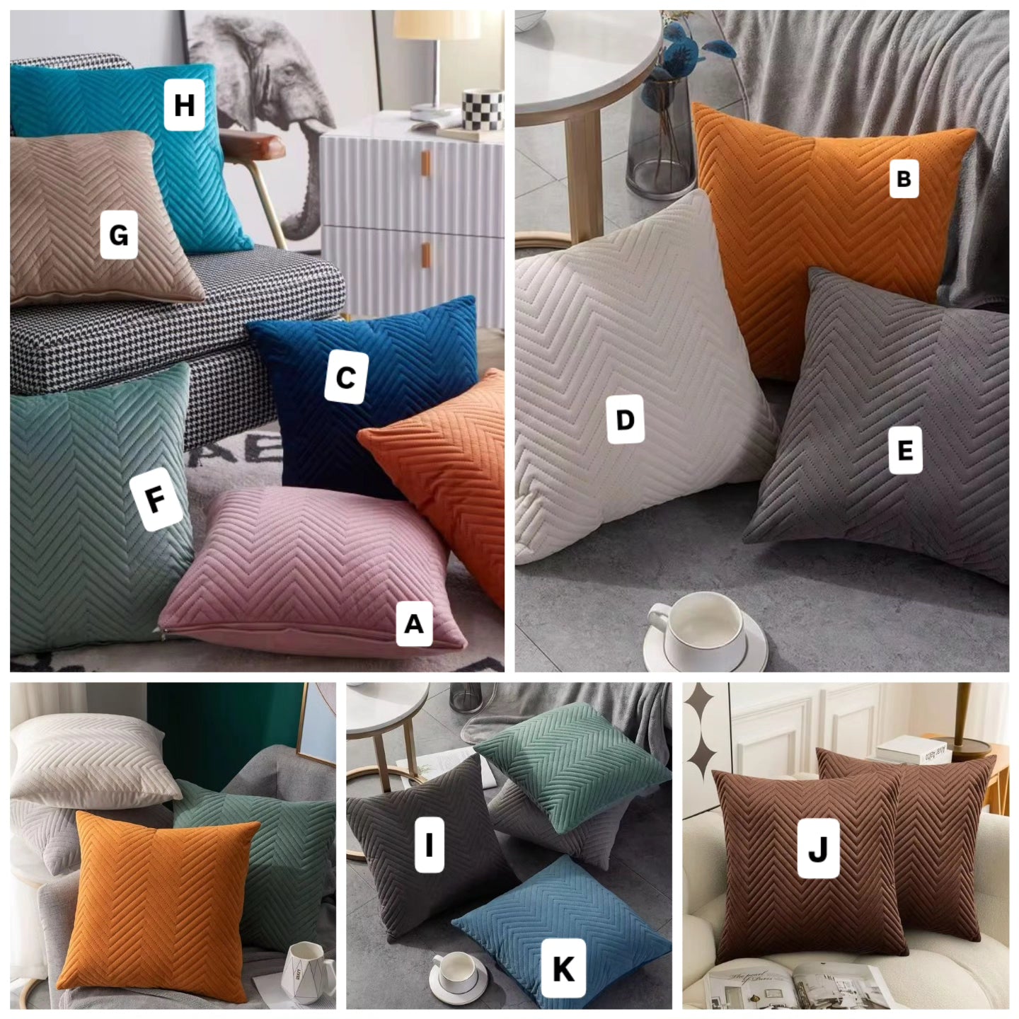Velvet pillowcases