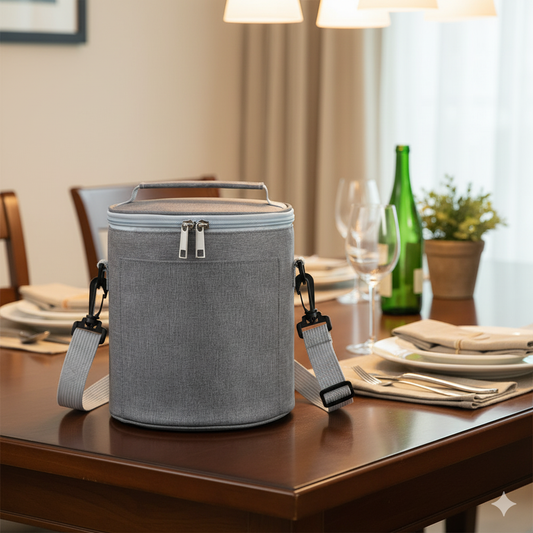 9L Insulated round lunch bag