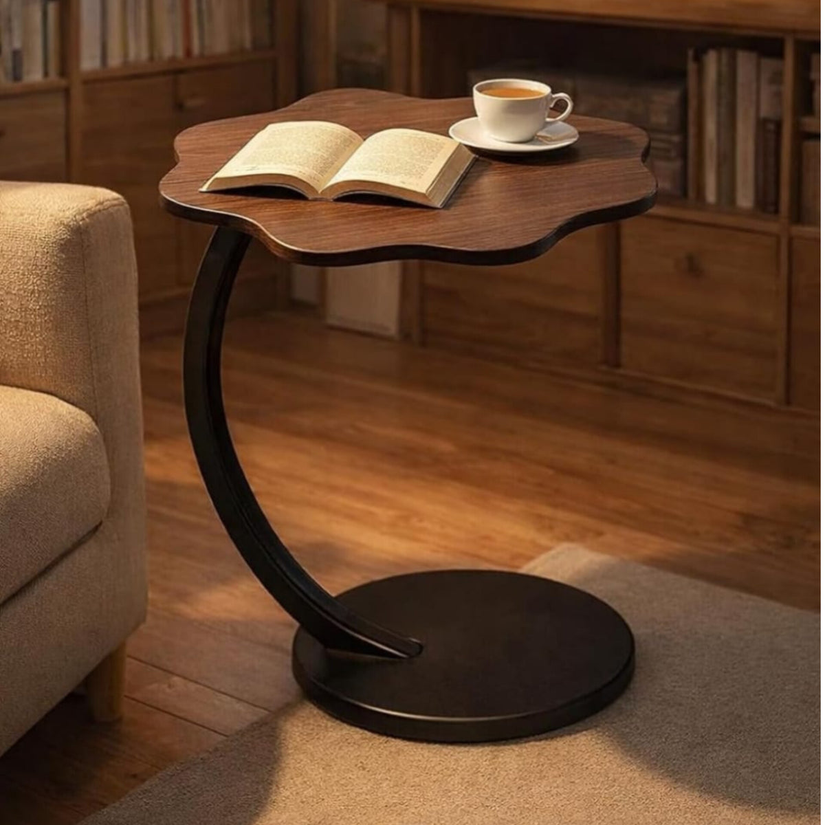 C Shaped Side Table