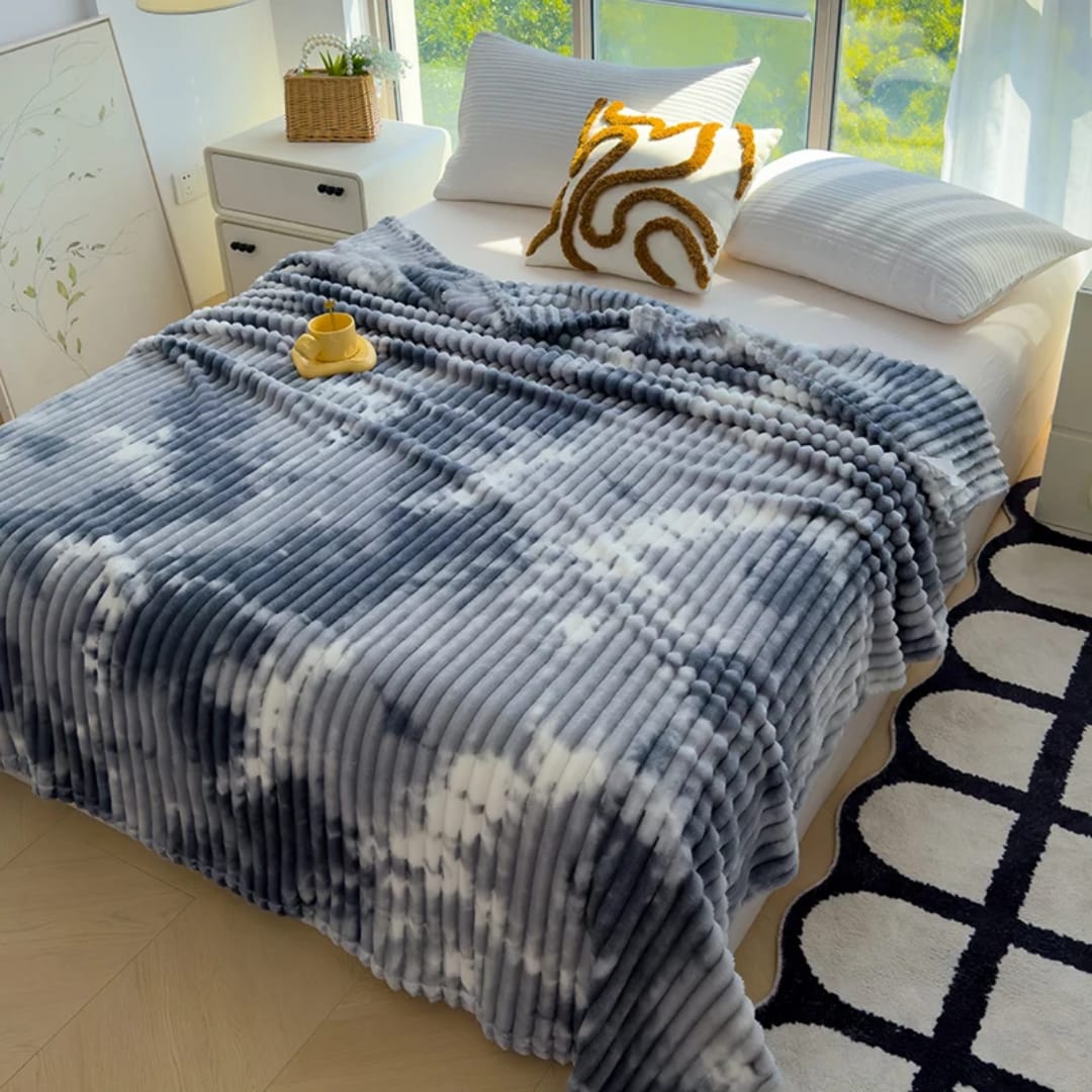 Velvet fleece blanket