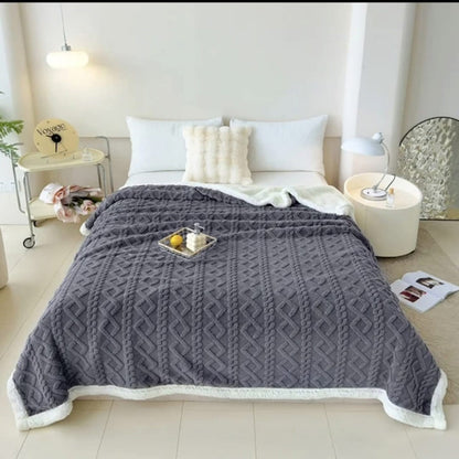 Sherpa Fleece Throw  Blankets