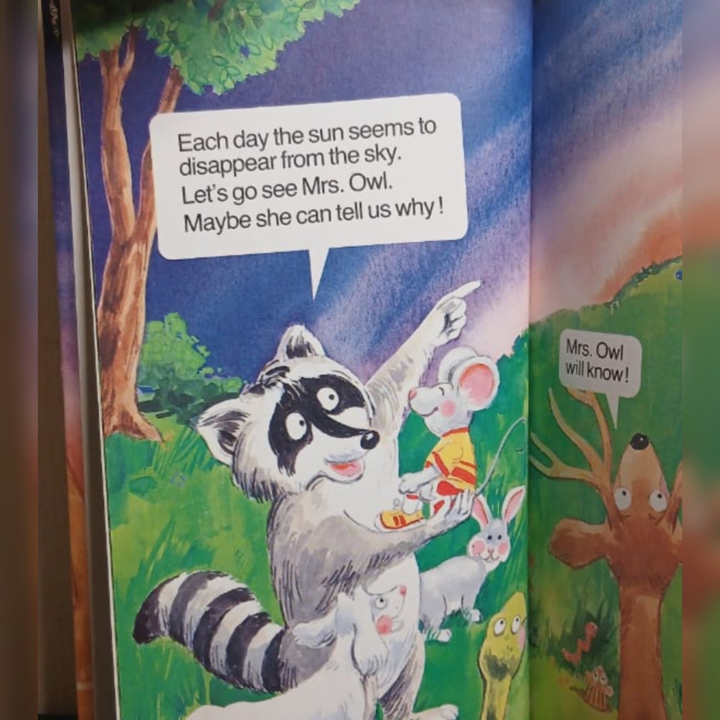 Kids story book day and night