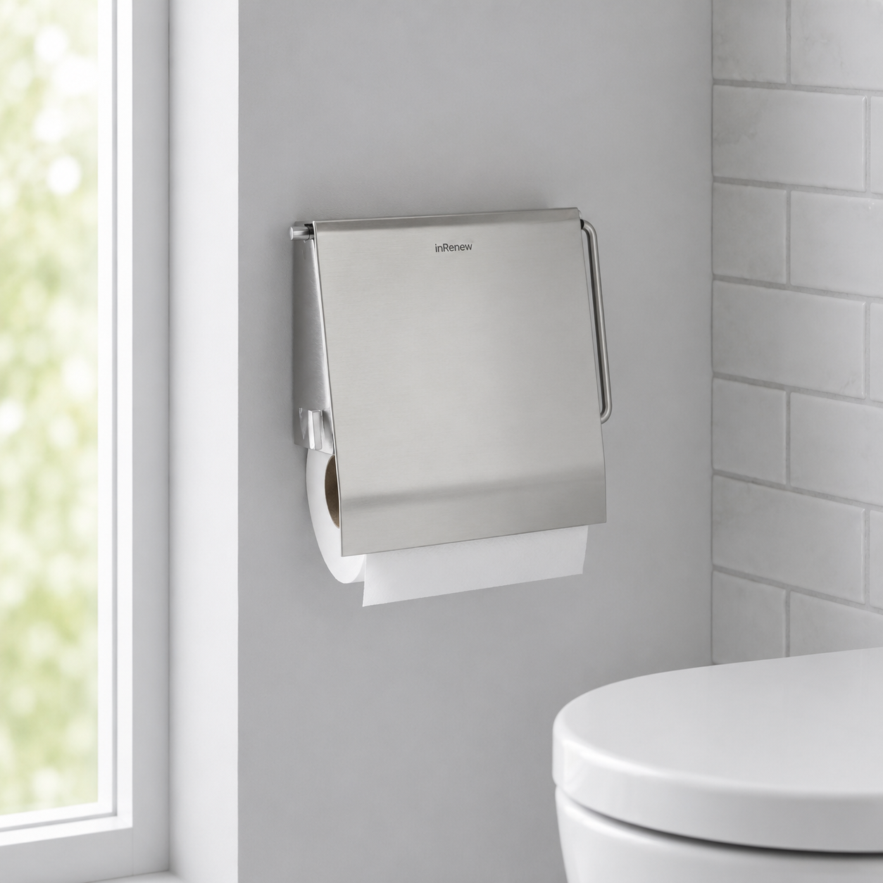 Brabantia Toilet Roll Holder Brilliant Steel 15301/414589