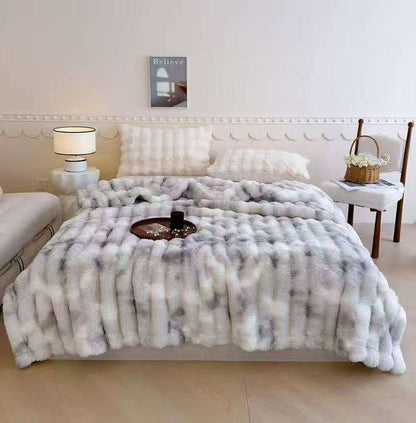 Soft Bubble Winter Throw Blanket