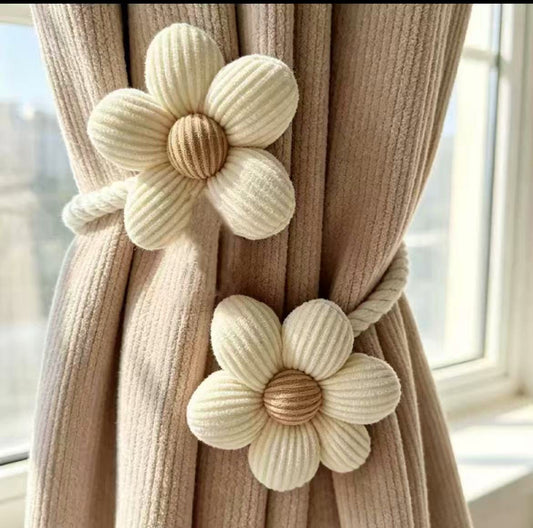 Bohemian Flower Curtain Tiebacks