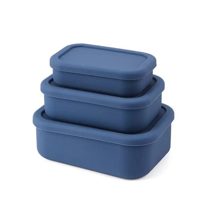 3Pc silicone fridge containers set