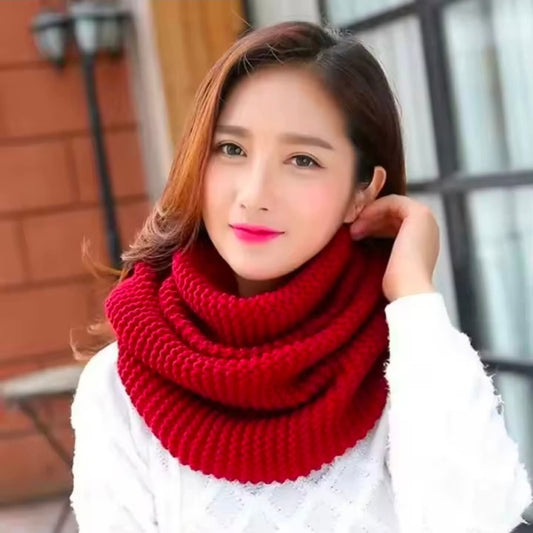 Warm Winter Knitted Scarf Gha
