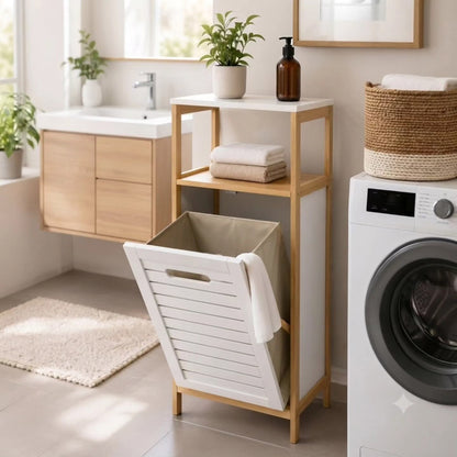 Bamboo Laundry Hamper Basket
