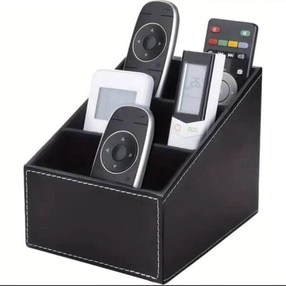 Leather remote organizer