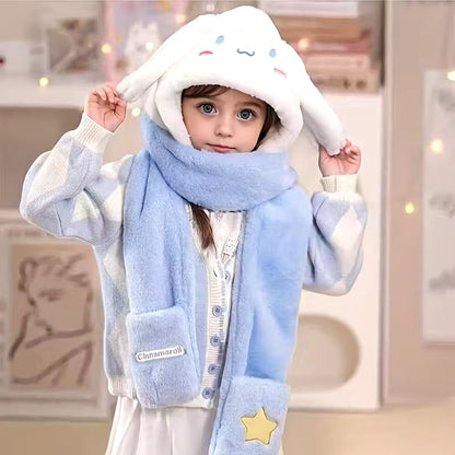 Plush Ear Warming Beanie for Kids