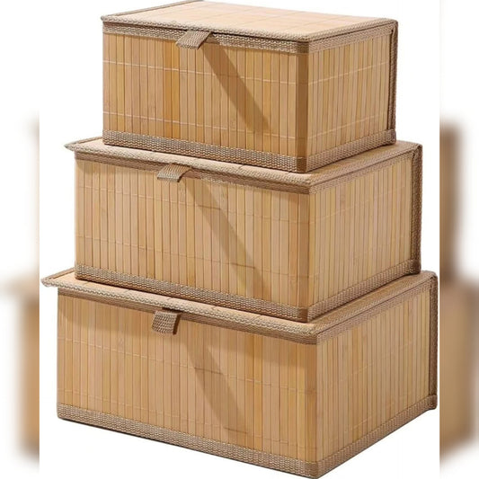 3 in 1 Wicker baskets with cover