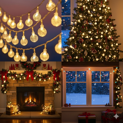 10 M Christmas round led Light with remote