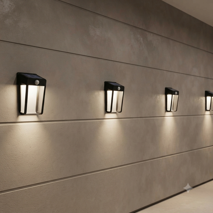 Philips LED Solar Wall Light Frosted 225 Lumen Shroud SR