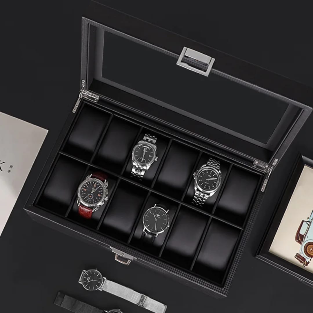 24Pc Leather Watch Case Gift