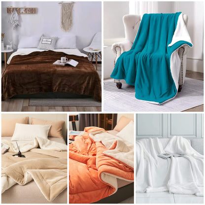 King size double sided fleece blanket