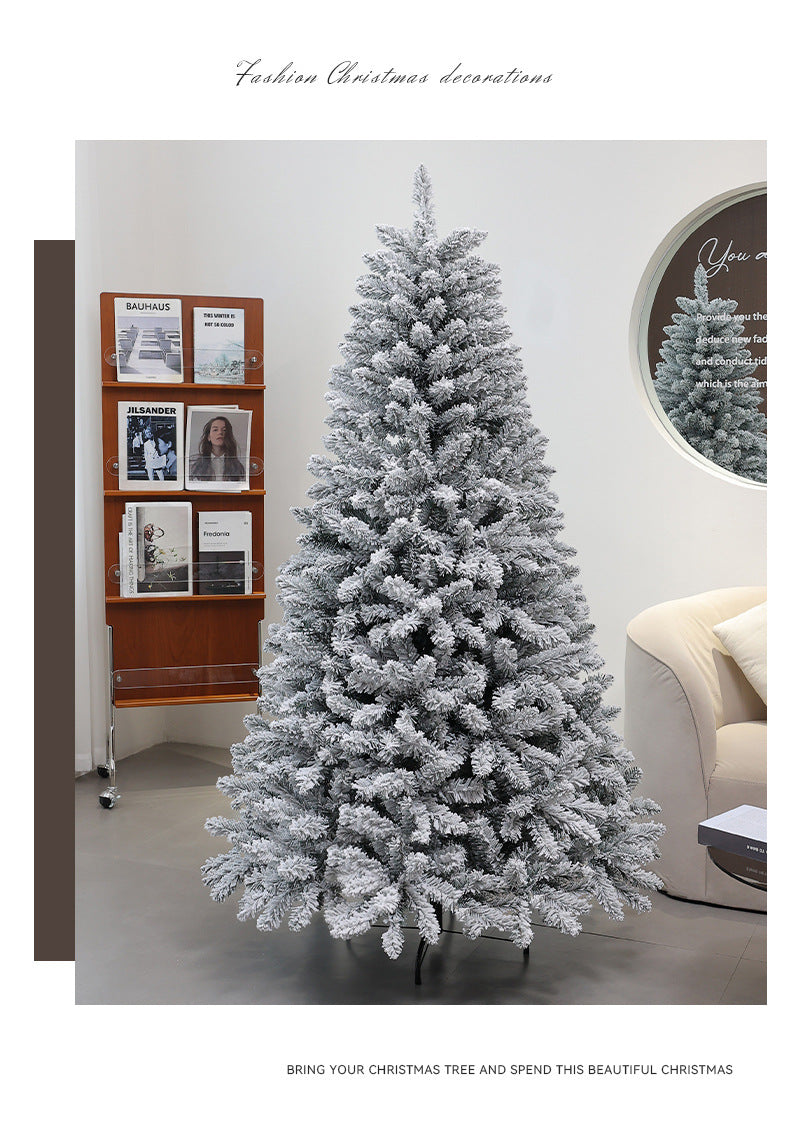 Snow Flocked Christmas Tree
