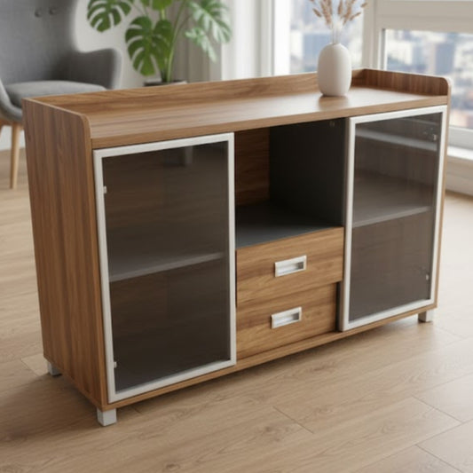 3 Door cabinet with Glass window