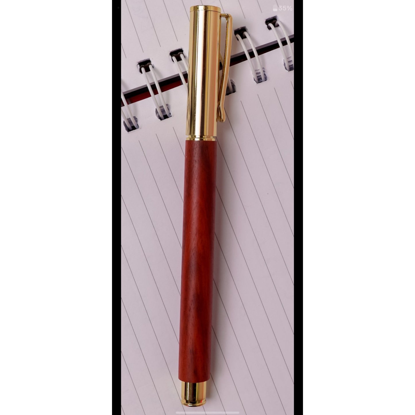 Wooden metallic pen
