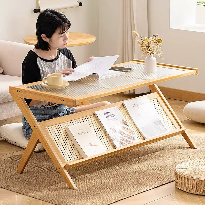 Rattan coffee cable accent tables