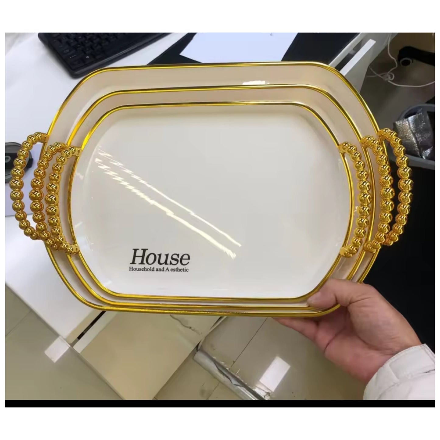 3pc Rectangle trays