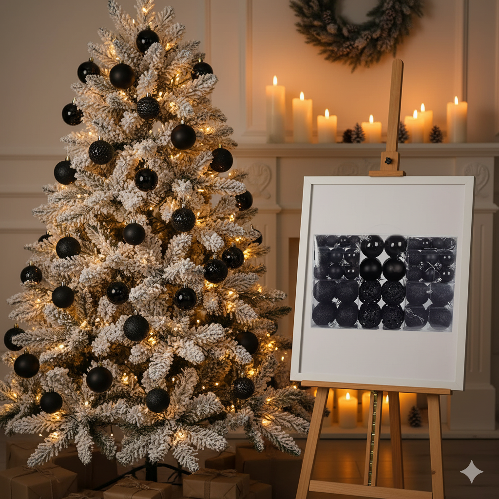 100 Christmas balls