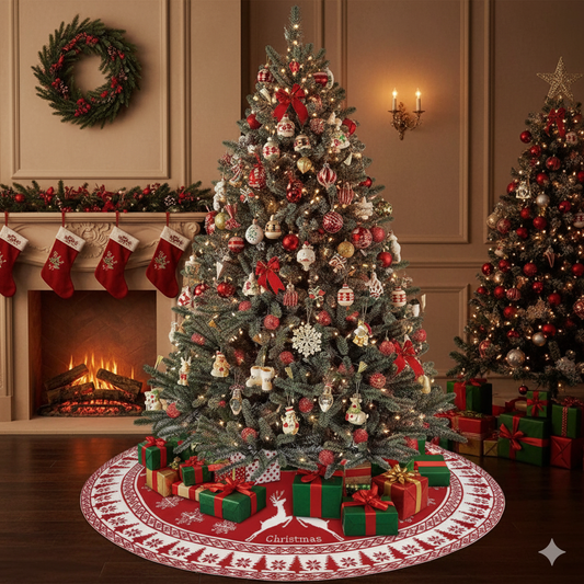 Christmas Knitted Tree Skirt