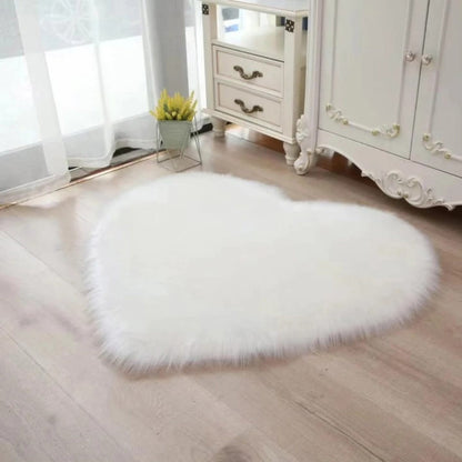 Love heart decorative rug
